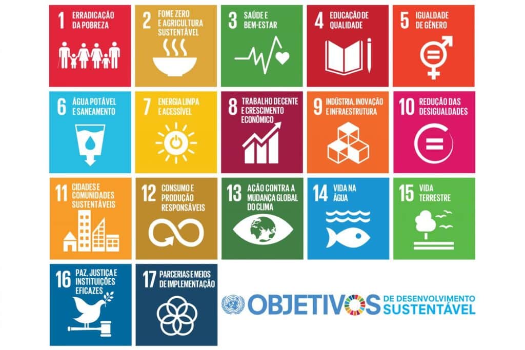 17 metas do Objetivos de Desenvolvimento Sustentável (ODS) pela ONU
