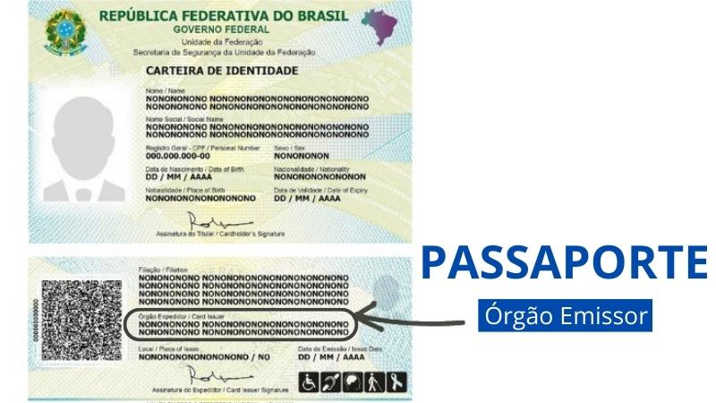 Como encontrar o Órgão Emissor no Passaporte brasileiro